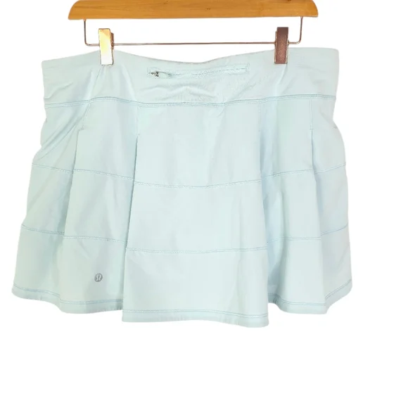 Lululemon Pace Rival Mid-Rise Skirt 15" Length *TallDelicate Mint Size 14 - Picture 10 of 12